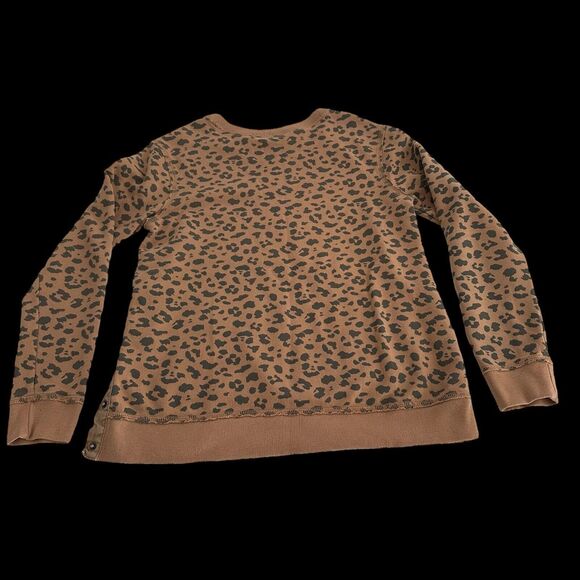 Abercrombie & Fitch Soft Collection Cheetah Print Sweatshirt Women's Size XXS - Picture 2 of 4